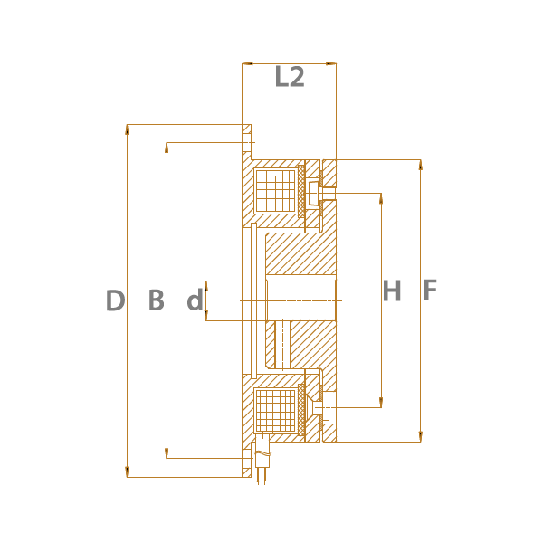 Model B cross section and sketch