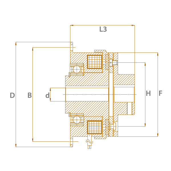 Model D cross section and sketch